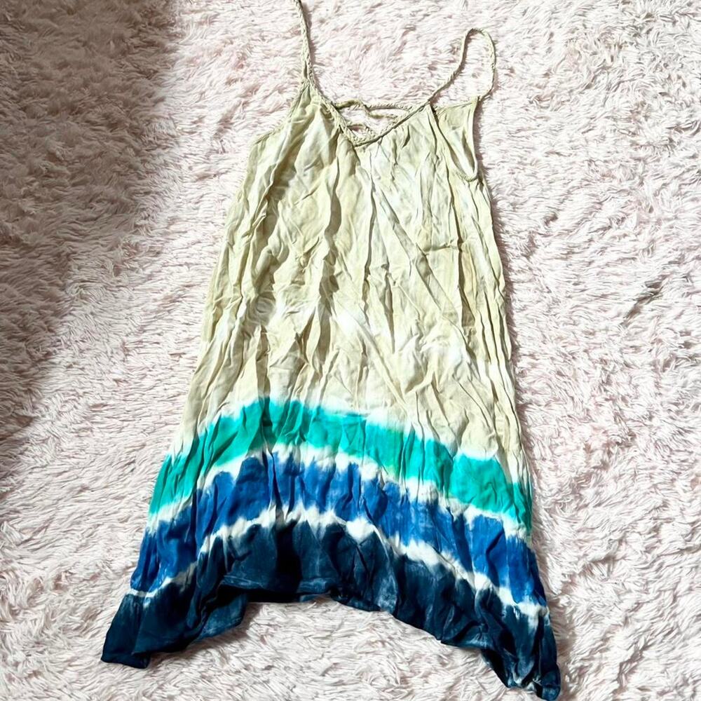 Earthbound Tie Dye Hippie Earthy Granola Natural Indie Ombre Viscose Sundress